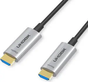 16FT HDMI 2.1 Fiber Optic Cable, 48Gbps Ultra High Speed HDMI Cord (8K@60Hz 7680x4320, 4K@120Hz) HDCP 2.2&2.3, eARC,HDR10, Dynamic HDR, Compatible with PS5 PS4, Xbox RTX 3080 3090 - Silver 16FT HDMI 2.1 Fiber Optic Cable, 48Gbps Ultra High Speed HDMI Cord (8K@60Hz 7680x4320, 4K@120Hz) HDCP 2.2&2.3, eARC,HDR10, Dynamic HDR, Compatible with PS5 PS4, Xbox RTX 3080 3090 - Silver