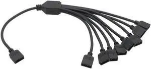 Motherboard RGB sync Splitter, 5V 3Pin ARGB sync YNC HUB Transfer Extension Cable(1-8(3Pin 5V))