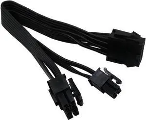 CPU 8 Pin Female to CPU 8 Pin ATX 4 Pin Male Power Supply Converter Adapter Extension Cable for Motherboard 9.5-inch(24cm)