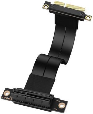 PCIe 3.0 X4 Extension Cable 90 Degree PCI-E 4X Male to Female Riser Cable 20CM (90 Degree)
