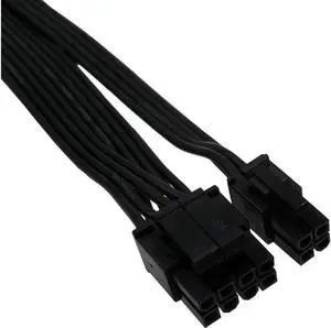 (4-PCS) CPU 8 Pin Female to CPU 8 Pin ATX 4 Pin Male Power Supply Converter Adapter Extension Cable for Motherboard 9.5-inch(24cm)