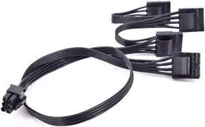 PCIe 6Pin 1 to 4 IDE Molex 4Pin Power Supply Cable for C.ORSAIR CS CX HX RM Series CS450M CS550M CS650M CS750M CS850M CX450M CX650MX CX750M HX1050 HX850 HX750 HX650 RM450 RM550 RM650 RM750 RM850