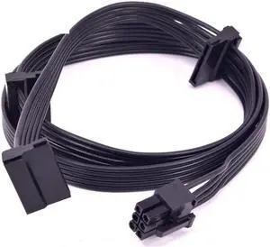 PCI-e 6Pin Male 1 to 3 SATA 15Pin Power Supply Cable for C.ORSAIR CS CX HX RM Series CS450M CS550M CS650M CS750M CS850M CX450M CX650MX CX750M HX1050 HX850 HX750 HX650 RM450 RM550