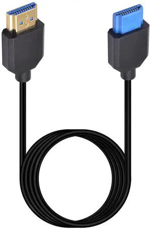 8K HDMI Cable 3.3feet/1M, 48Gbps Ultra-Thin Short HDMI Cable, Standard HDMI Male to HDMI Male Cable with 8K 60Hz Video and 3D HDR for TV/Xbox, Monitor,PC ect (Male to Male)