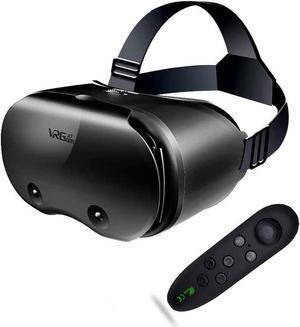 VR Glasses, 3D VR Headset Compatible with iPhone & Android - Universal Virtual Reality Goggles for Kids & Adults - Your Best Mobile Games Movies,2K Anti-Blue Lenses, Adjustable Pupil & Object Distance