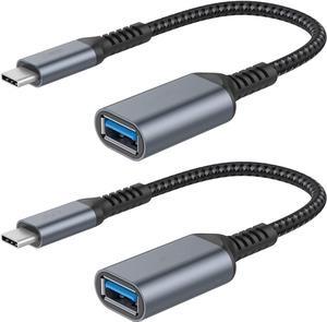 USB C to USB 3.0 Adapter [2 pack], USB-C to USB Adapter, USB Type-C to USB,Thunderbolt 3 to USB Adapter OTG Cable for Macbook Pro/Air 2020/2018,iPad Pro 2020,Galaxy S20 S20+,Google Pixel and More