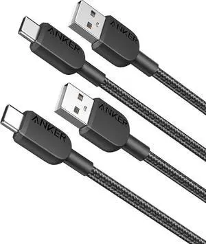 Aomoproing      USB to USB C Cable USB A to Type C Charger Cord (2 Pack 3FT) for Galaxy Note 10/S10+ S10 LG V30 (USB 2.0 Black)