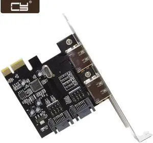 Aomoproing PCI-E To 4 Ports SATA 3.0 ESATA PCIE SATA3 6Gbps Expansion Card PCI-E Adapter