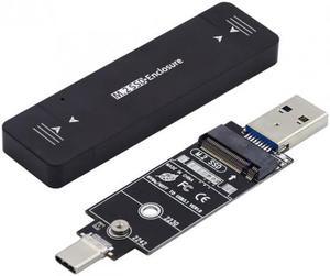 Aomoproing  Combo Type-CUSB3.0 to NVME M-key M.2 NGFF SATA SSD PCBA Case 2230/2242mm Adapter RTL9210B Chipset