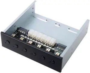 Aomoproing 6 Hard Disk Control System Intelligent Control Management System HDD SSD Power Switch with 5.25 CD-ROM Bay