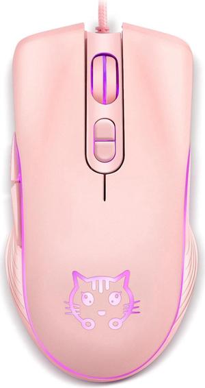 Cat Party Gaming Mouse USB Wired Lovely Mouse for Windows Macos Android 2400DPI
