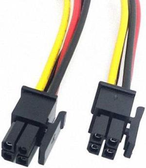 Aomoproing ATX Molex Micro Fit Connector 4Pin Male to Male Power Cable 60cm