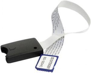 Aomoproing  Standard SD SDHC Memory Card Kit Male to SD Female Extension Soft Flat FPC Cable Extender 25cm