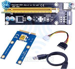 mlc Mini PCIe 1x to PCI Express x16 Riser Card for Laptop External Graphics Card GDC Miner mini PCIe to PCI-e Slot for BTC Minin