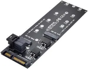Aomoproing   Kit NGFF M-Key to HD Mini SAS NVME PCIe SSD SATA Adapter for Motherboard