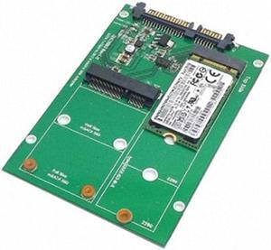 Aomoproing 2 in 1 Combo Mini PCI- E 2 Lane M.2 NGFF & mSATA SSD to SATA 3.0 III Adapter Converter PCBA