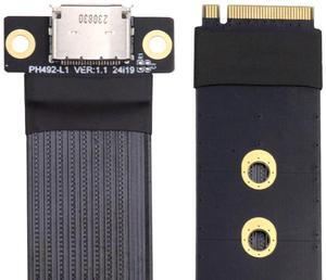 Aomoproing 2280 NGFF PCI-E4.0 M.2 M-key to Oculink Host Cable 15cm for NVME U.2 SSD eGPU