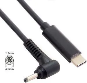 Aomoproing Type C USB-C Input to DC 4.0*1.3mm Power PD Charge Angled Cable for Laptop 18-20V Aomoproing Type C USB-C Input to DC 4.0*1.3mm Power PD Charge Angled Cable for Laptop 18-20V