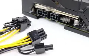 6pin to dual 8pin (6+2) graphics adapter power cord 6P to dual 8P graphics card 6Pin to 8Pin computer graphics cable