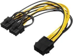 8P To 6+2P Graphics Card Power Cord Power Supply CPU 8Pin To Graphics Card Dual 6+2pin Power Supply Line 8P To Dual 8P Lines