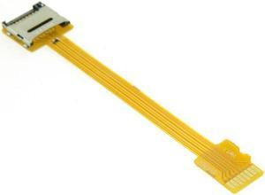 Aomoproing Micro SD TF Memory Card Kit Male to Female Extension Soft Flat FPC Cable Extender 10cm