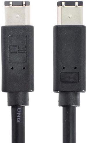Aomoproing 6 Pin to 6Pin FireWire 400 to FireWire 400 6-6 ilink Cable IEEE 1394 1.8m Black