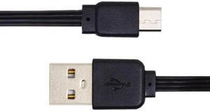 Aomoproing 13cm USB 2.0 Type-A Male to Micro USB Male Male Data Flat Slim FPC Cable for FPVDiskPhone