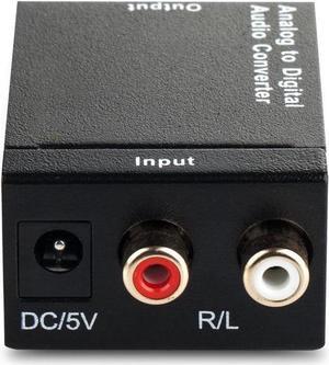 Musou RCA Analog to Digital Optical Toslink Coaxial Audio Converter Adapter with Optical Cable