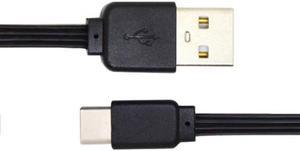 Aomoproing  13cm USB 2.0 Type-A Male to USB-C Type-C Male Male Data Flat Slim FPC Cable for FPVDiskPhone