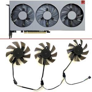 3pcs 75MM Ball FD8015H12S FD7010H12S 12V replace RadeonVII Cooler Fan For Amd Xfx Radeon VII Graphics Video Card Cooling Fans