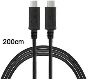 Aomoproing 10Gbps Reversible USB 3.1 Type-C Male to USB-C Male Data Cable for TabletPhoneLaptop 2m