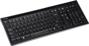 Ken-sing-ton K72357US Slim Type USB Keyboard Compatible with PC or Mac (Black)