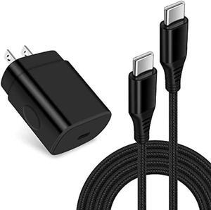 25W Super Fast Samsung A54 Type C Charger USB C Charging Block for Samsung Galaxy A53 A14 A13 5G S23 Ultra S22 S21 FE S20 A03S Z Flip 5 Fold 5,Wall Charger Plug Box+6FT C Andriod Phone Charger Cable