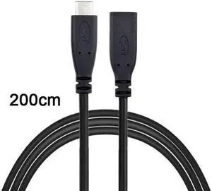 Aomoproing USB-C USB 3.1 Type C Male to Female Extension Data Cable for LaptopMacbook Tablet Mobile Phone 2m