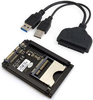 Aomoproing 22Pin to USB 3.0 to CFast Card adapter 2.5 inch Hard Disk Case SSD HDD CFast Card Reader for PC Laptop