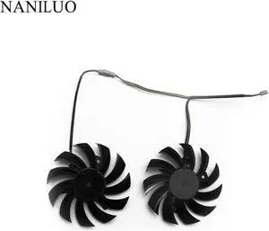 Laptop Fan Replacement Firstd PLD08010S12HH 75mm 4Pin 12V 0.35A for Graphics Video Card MSI R6790 Twin Frozr II 2 pcs/lot