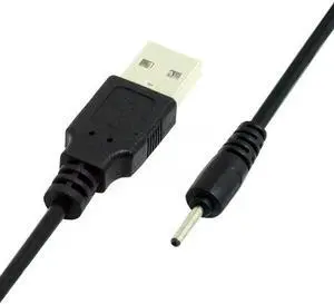 Aomoproing 2pcs/lot USB 2.0 Male Type-A to 5V DC 2.0x0.7mm DC Power Round Plug Cable 150cm 24AWG