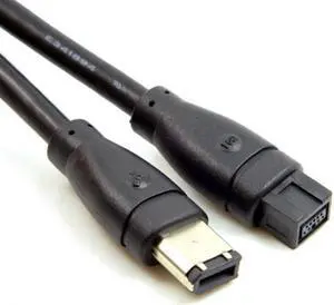 Aomoproing 9 PIN / 6 PIN BETA FireWire 800 - FireWire 400 9-6 Cable IEEE 1394B 1.8m Black