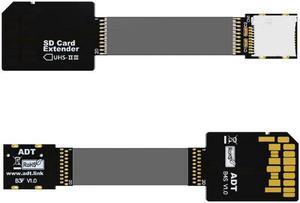Aomoproing  SD Male Extender to TF Micro Card Female Extension Cable Adapter Flexible SD/SDHC/SDXC UHS-III UHS-3