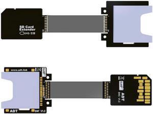 Aomoproing SD Male Extender to SD Card Female Extension Cable Adapter Flexible SD/SDHC/SDXC UHS-III UHS-3