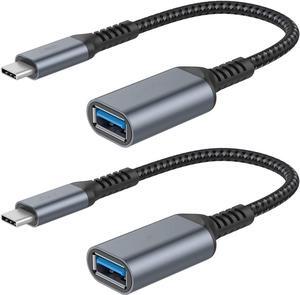 USB C to USB 3.0 Adapter [2 pack], USB-C to USB Adapter, USB Type-C to USB,Thunderbolt 3 to USB Adapter OTG Cable for Macbook Pro/Air 2020/2018,iPad Pro 2020,Galaxy S20 S20+,Google Pixel and More