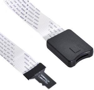 Aomoproing Micro-SD TF Memory Card Kit Male to TF Female Extension Soft Flat FPC Cable Extender 25cm