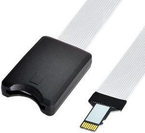Aomoproing Micro-SD TF Memory Card Kit Male to SD Female Extension Soft Flat FPC Cable Extender 25cm