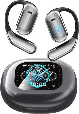 [Upgraded] Ai Translation Earbuds Real Time,144 Language Translator Over The Ear Earbuds | Intelligent Touch Screen Bluetooth Earphones | True Wireless Open Ear Earbuds Bluetooth 5.4 Headphones