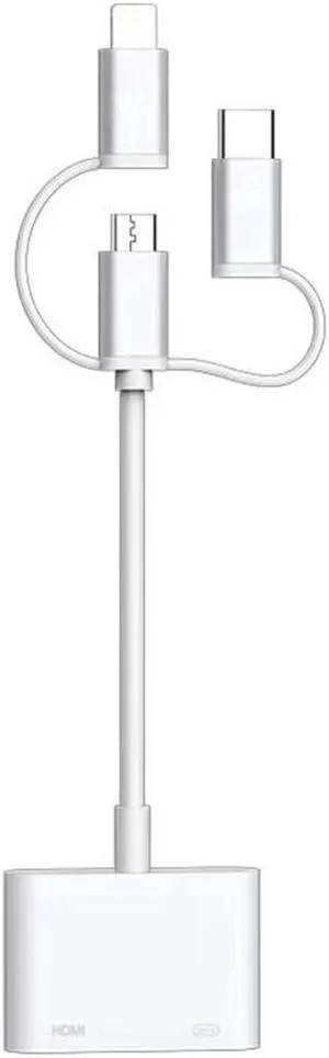 Lightning Android Type C Connect to HDMI TV AV Cable Adapter For IPad IPhoneHDMI Cable