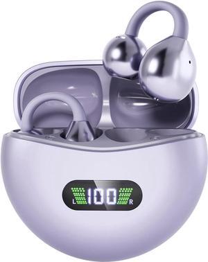 Wireless Earbuds with Bluetooth 5.4 Low Latency, HD Sound,60H Playback LED Power Display Earphones Comfortable Fit Waterproof in-Ear Headphones with Mic for Multi-Scenario Suitable for All Ages