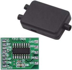 Aomoproing PCBA for USB2.0 Ports HUB USB 1 to 2 Splitter with SR Cover for DIY OEM Parts3.0mm Cable