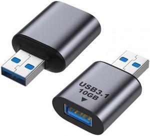 Aomoproing USB 3.0/3.1 Type A Female to USB 3.0/3.1 A Male Data Adapter 10Gbps Extension for Laptop Desktop