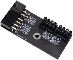 Aomoproing Dual ATX 8Pin Female to 6+8pin Male 180 Degree Angled Power Adapter for NVIDIA 3080 3090 Graphics Card GPU