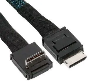 Aomoproing Down Angled 90 Degree OcuLink PCIe 4.0 PCI-Express Data Active Cable for eGPU SSD 80cm